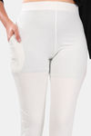 Sweet Moon Knit Cotton Yoga Leggings-Off White — thumbnail 6